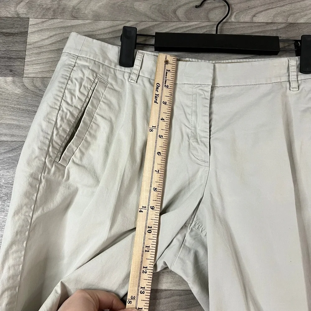 J.Crew Chino‎ Shorts Mens 32 Beige Khaki Stretch Flat Front Pockets Zip Casual